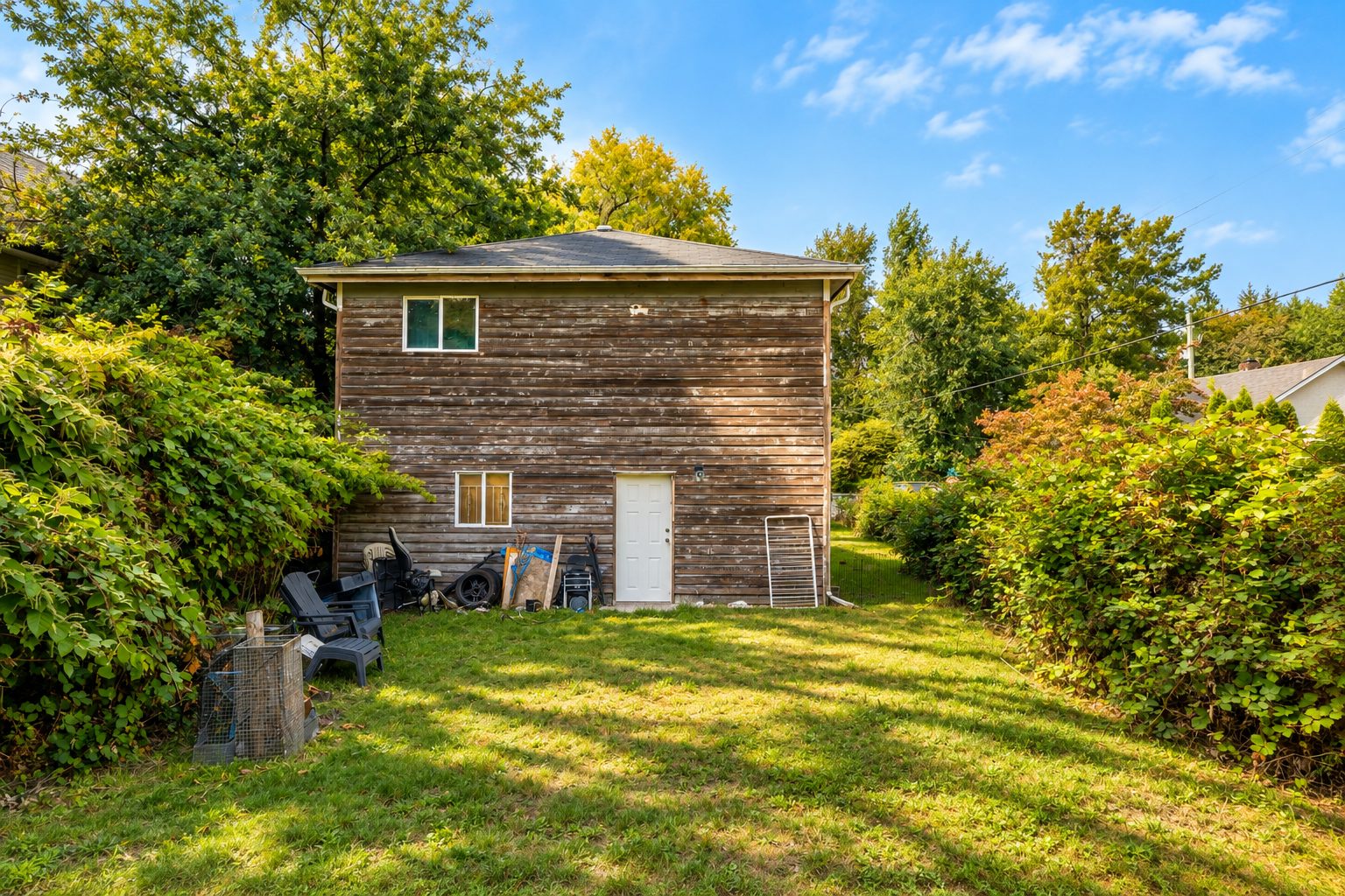 Detached structure at the rear of the lot at 13090 111 Avenue, North Surrey